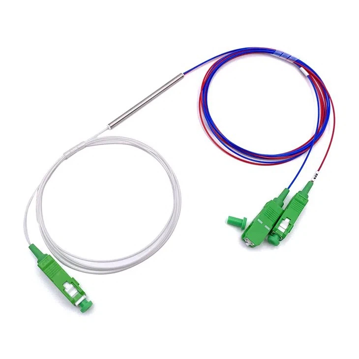 1×2 FBT Fiber Optic Splitter – Single‑mode Bare Fiber G652D/G657A