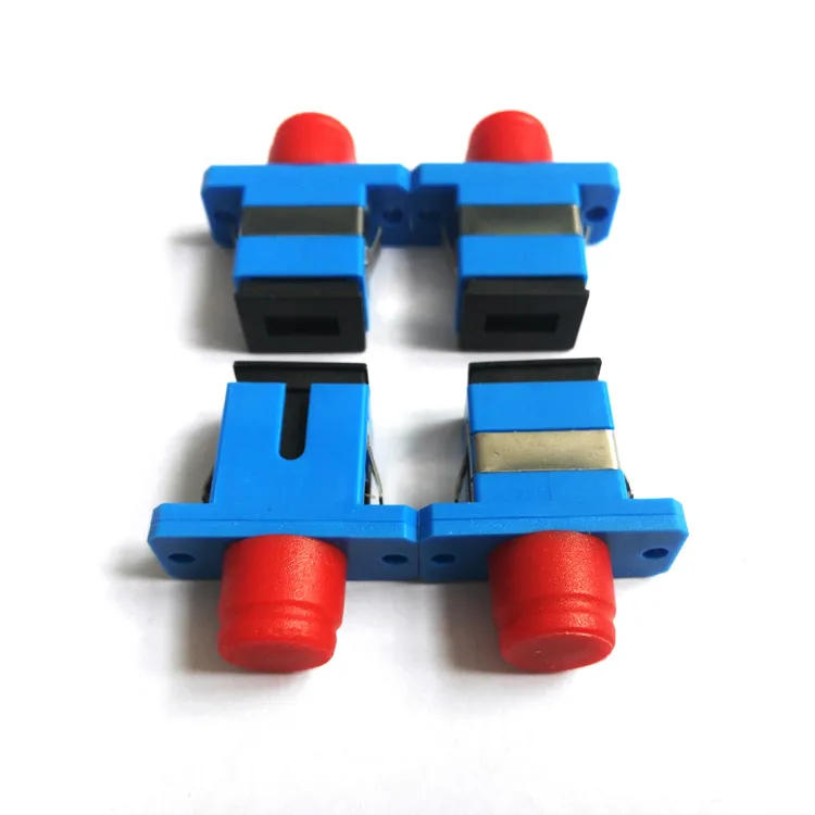 SC‑FC Flange Fiber Optic Adapter – Hybrid SC to FC, Single‑mode, Precision Zirco