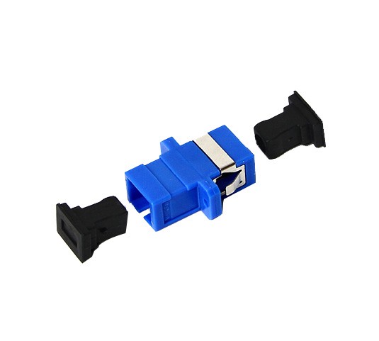 SC‑SC Duplex Flange Fiber Optic Adapter – Precision Zirconia Sleeve for Stable C