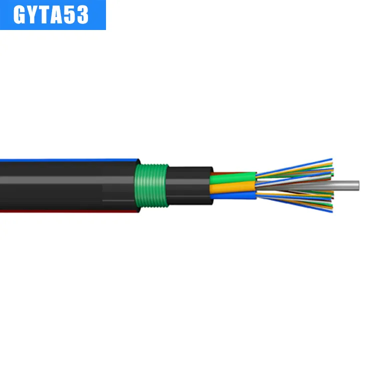 GYTA53 Steel-Tape armor fiber cable/armored Outdoor Fiber Op