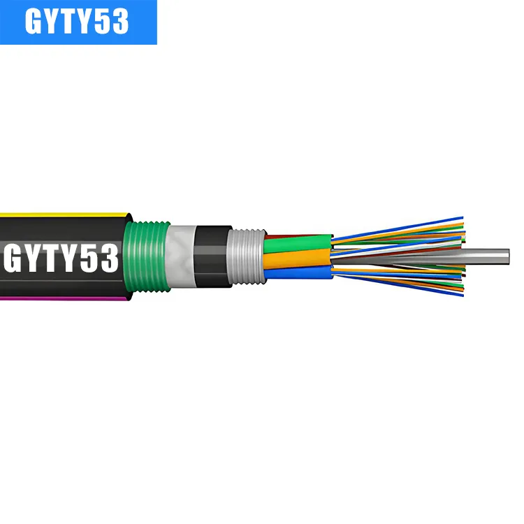 GYTY53 Heavy-Duty Fiber Direct Buried Cable | Dual Steel Tap