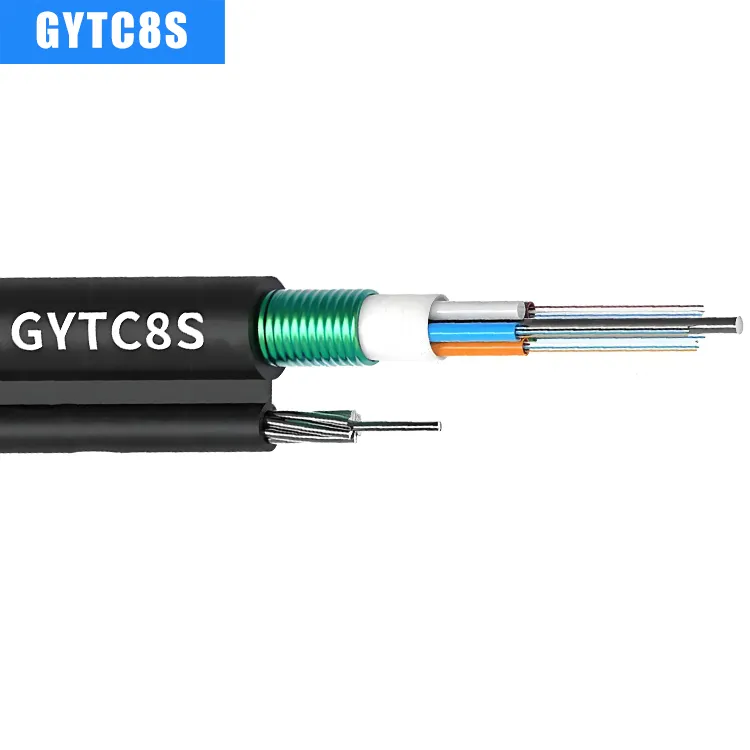 GYTC8S Fig-8 Aerial Armored Fiber Optic Cable | G.652D/G.655