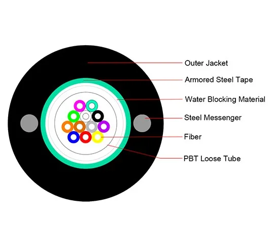 diagram of the GYXTW optical cable