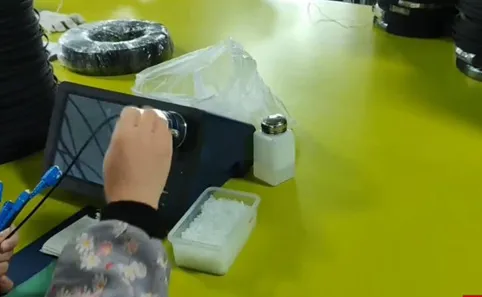 Indoor Ftth cable testing video