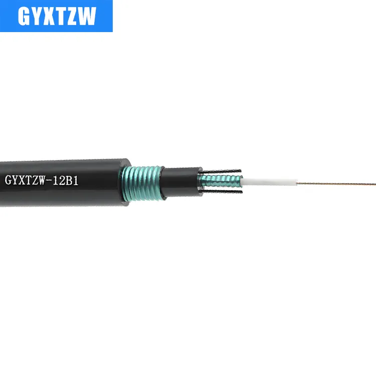 GYXTZW Flame-Retardant Armored Fiber Cable | 2–24 Cores | Un